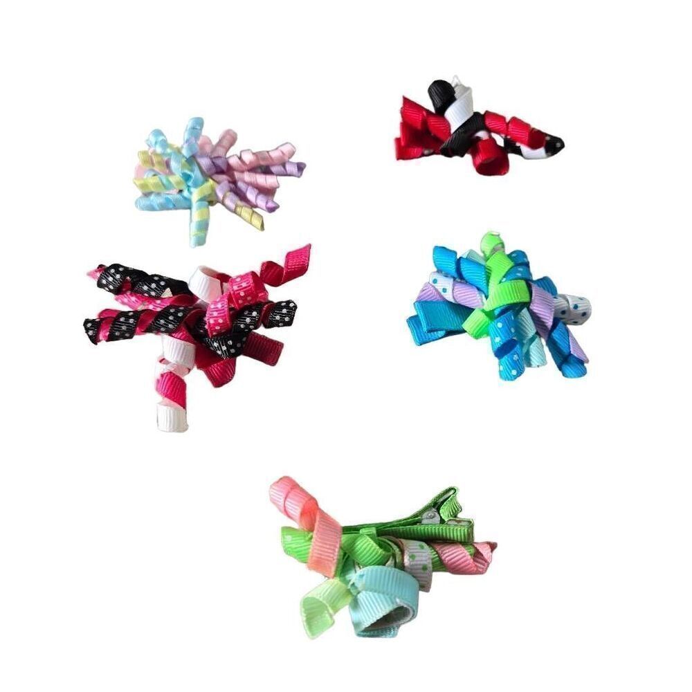 5 infant twirly bows, 2".